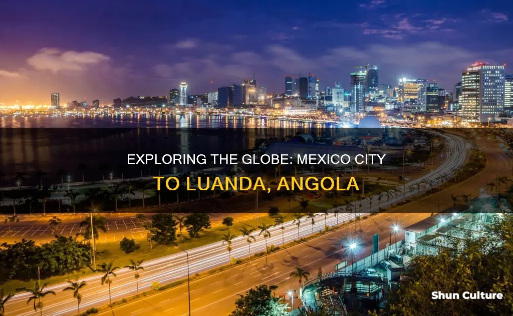 what is the distance between mexico city and luanda angola