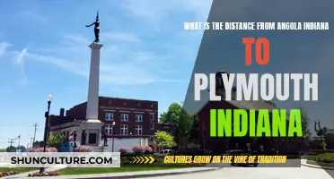 Indiana Towns: How Far is Angola from Plymouth?