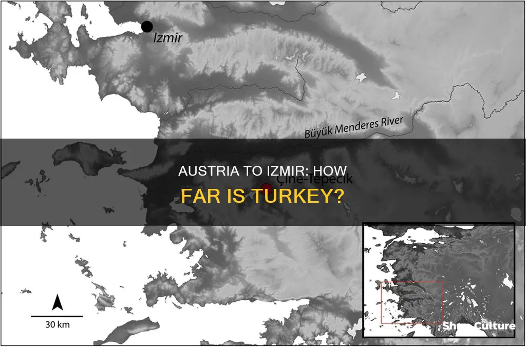 what is the distance from austria to izmir turkey