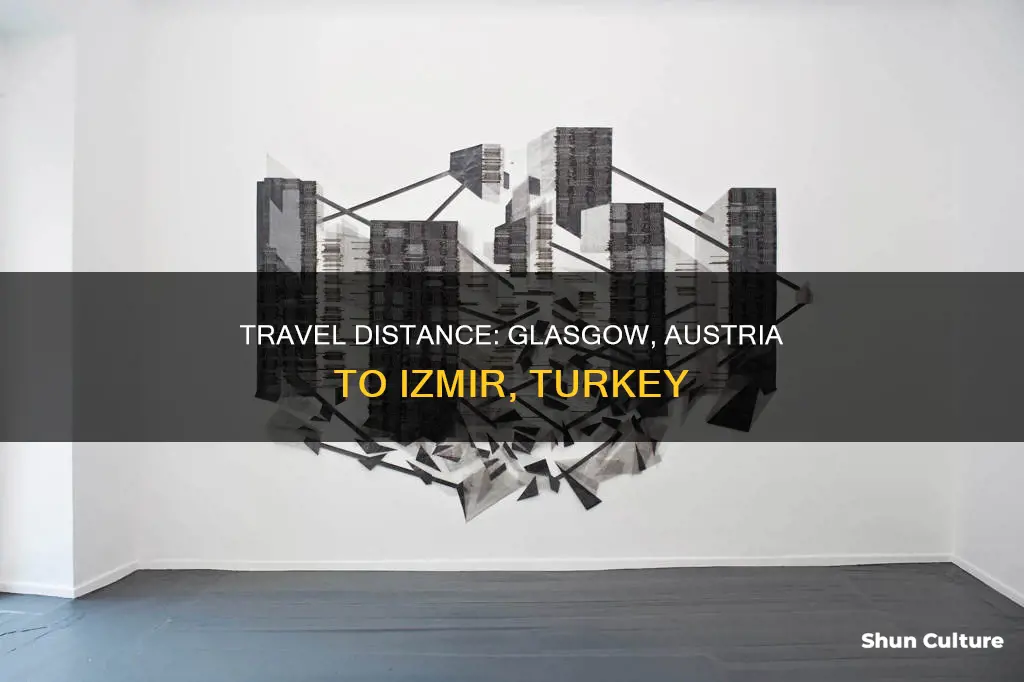 what is the distance from glasgow austria to izmir turkey