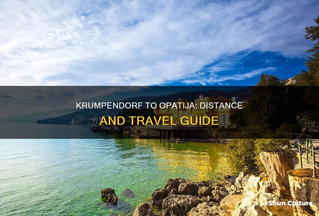 what is the distance from krumpendorf austria opatija croatia