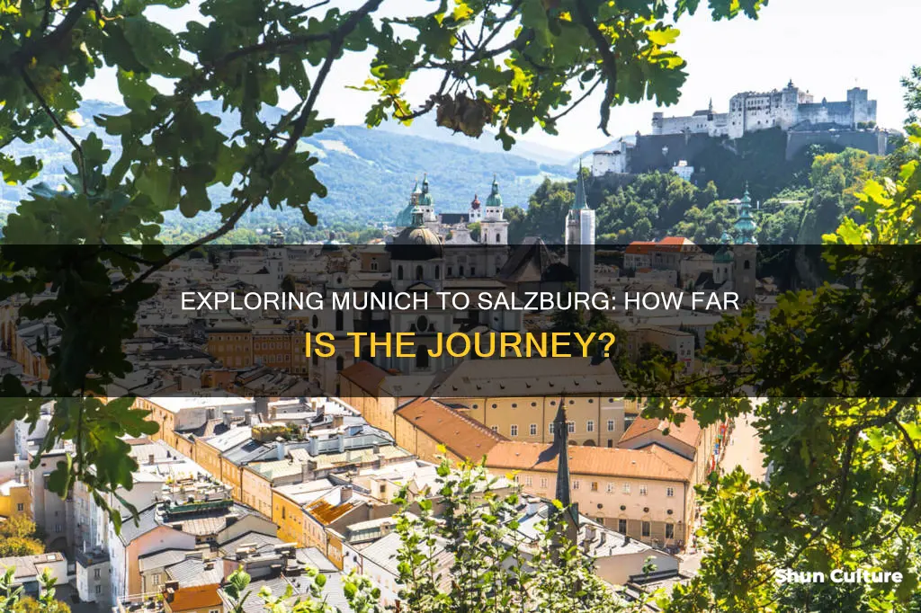 what is the distance from muich germany to salzburg austria