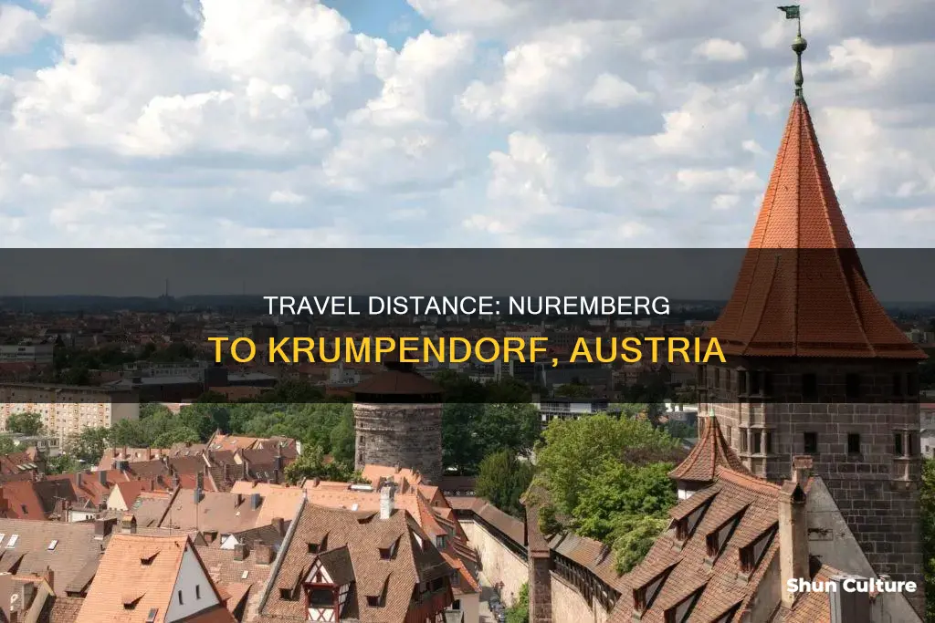 what is the distance from nurnberg germany to krumpendorf austria