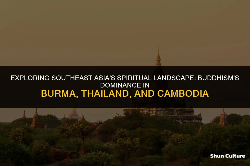 what is the dominant religion in burma thailand and cambodia