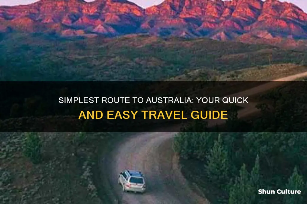 what is the easiest way to go to australia