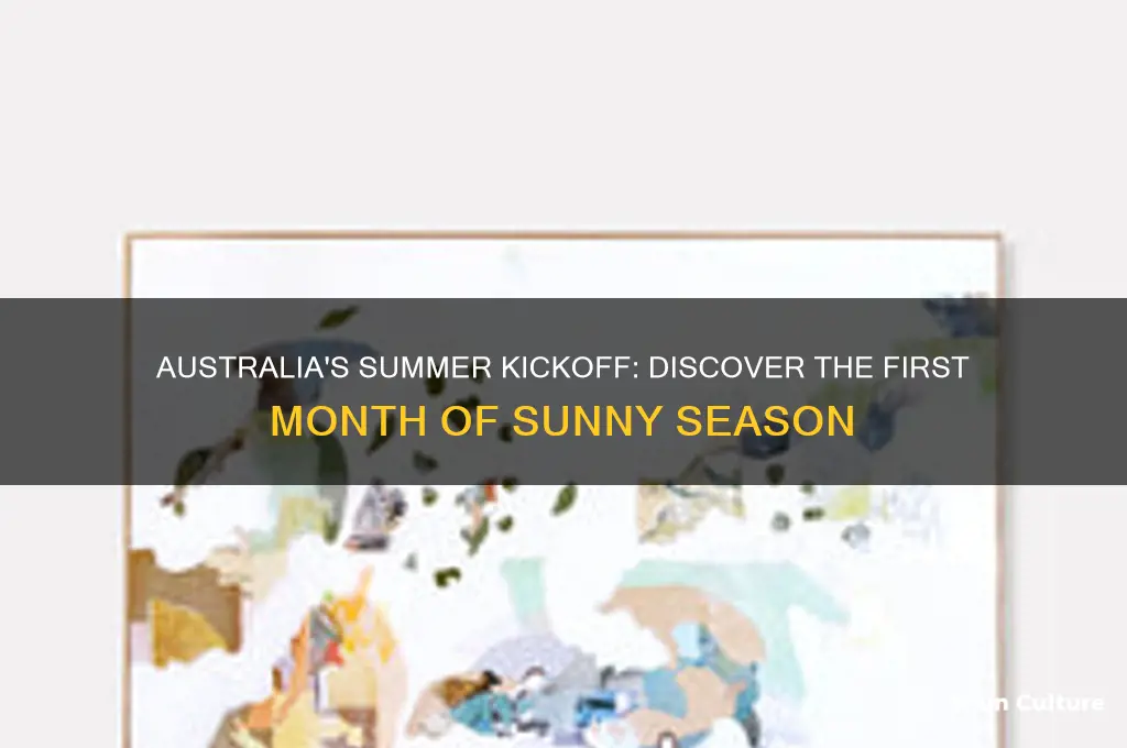 what is the first month of summer in australia