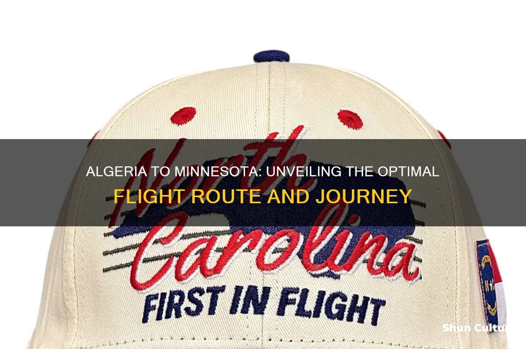what is the flight course for algeria to minesota