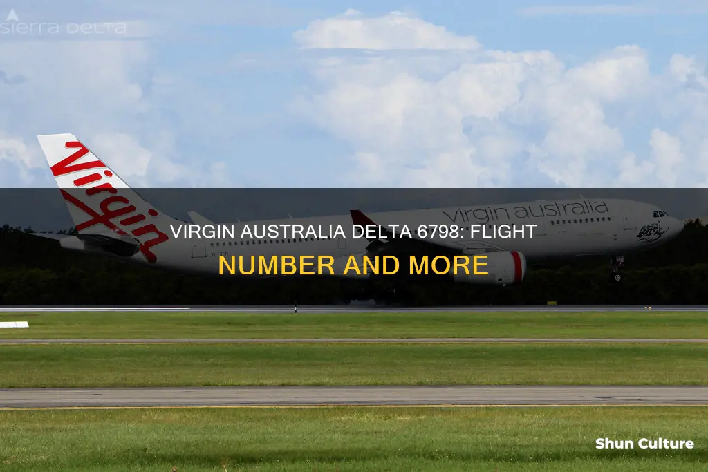 what is the flight number for virgin australia delta 6798