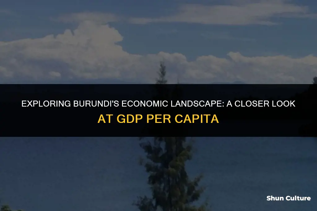 what is the gdp capita in burundi in africa