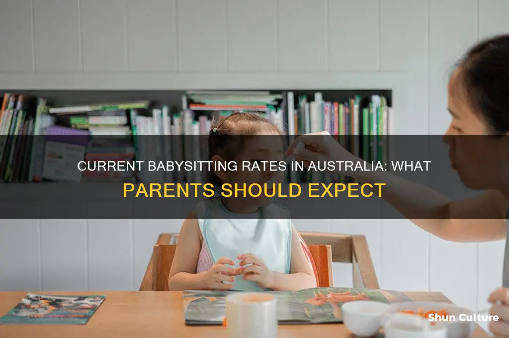 what is the going rate for babysitting in australia