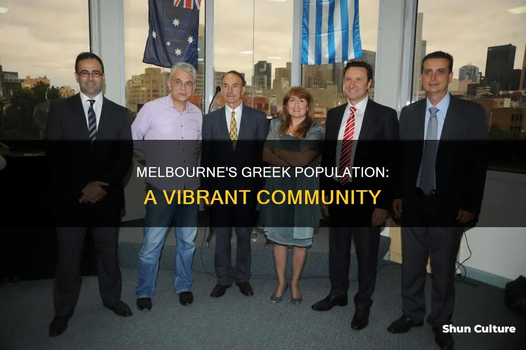 what is the greek population of melbourne australia