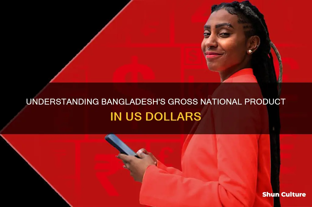 what is the gross natiionaal product in dollars in bangladesh