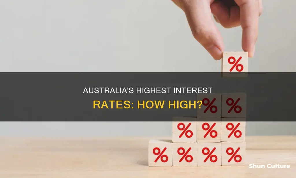 what is the highest interest rate in australia
