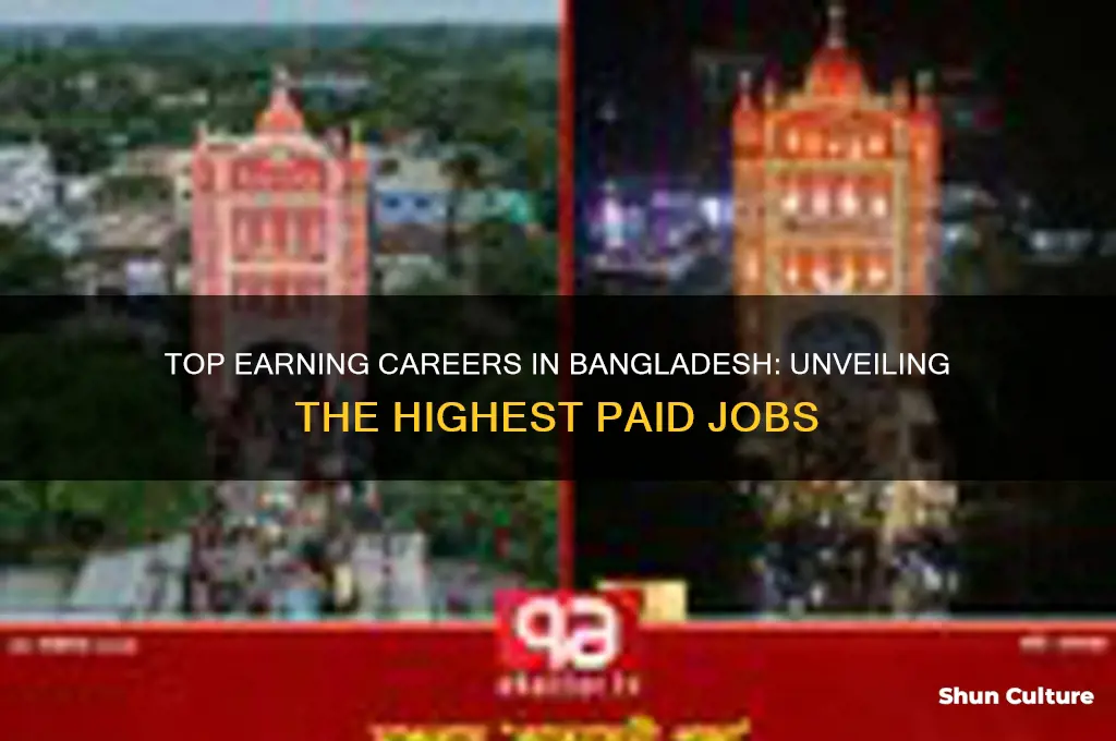 what is the highest paid job in bangladesh
