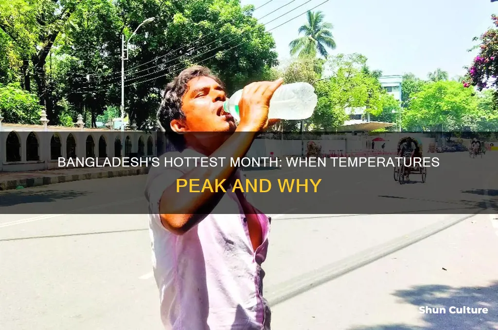 what is the hottest month in bangladesh