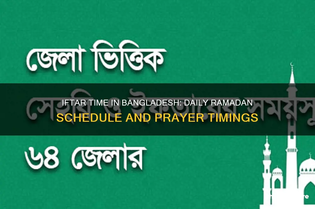 what is the iftar time in bangladesh