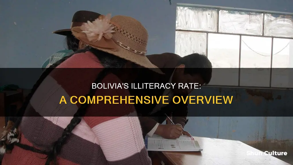 what is the illiteracy rate in bolivia