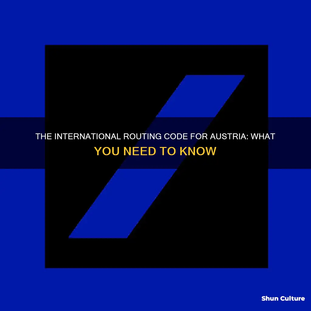 what is the international routing code for austria