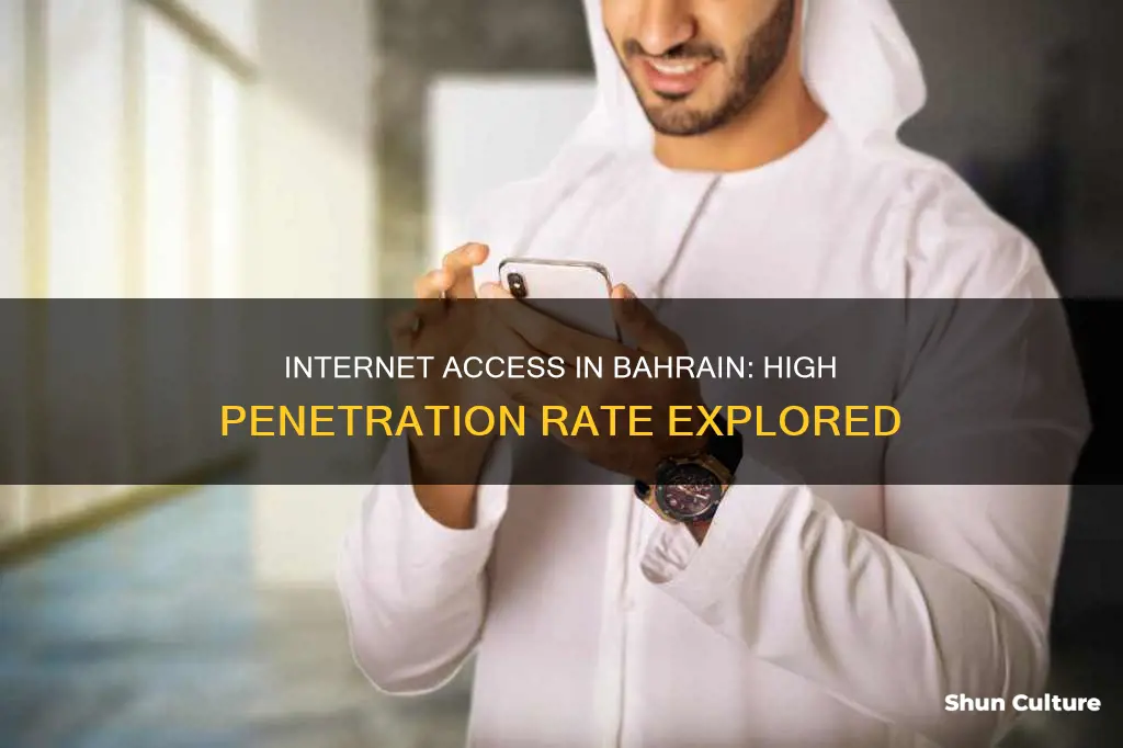 what is the internet penetration rate in bahrain