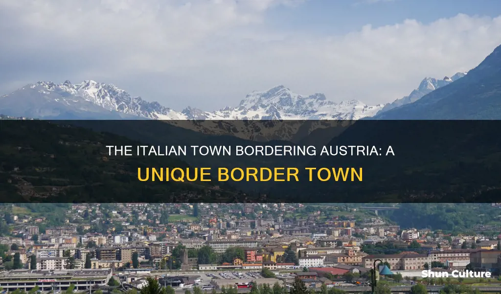 what is the italian town callled that borders austria