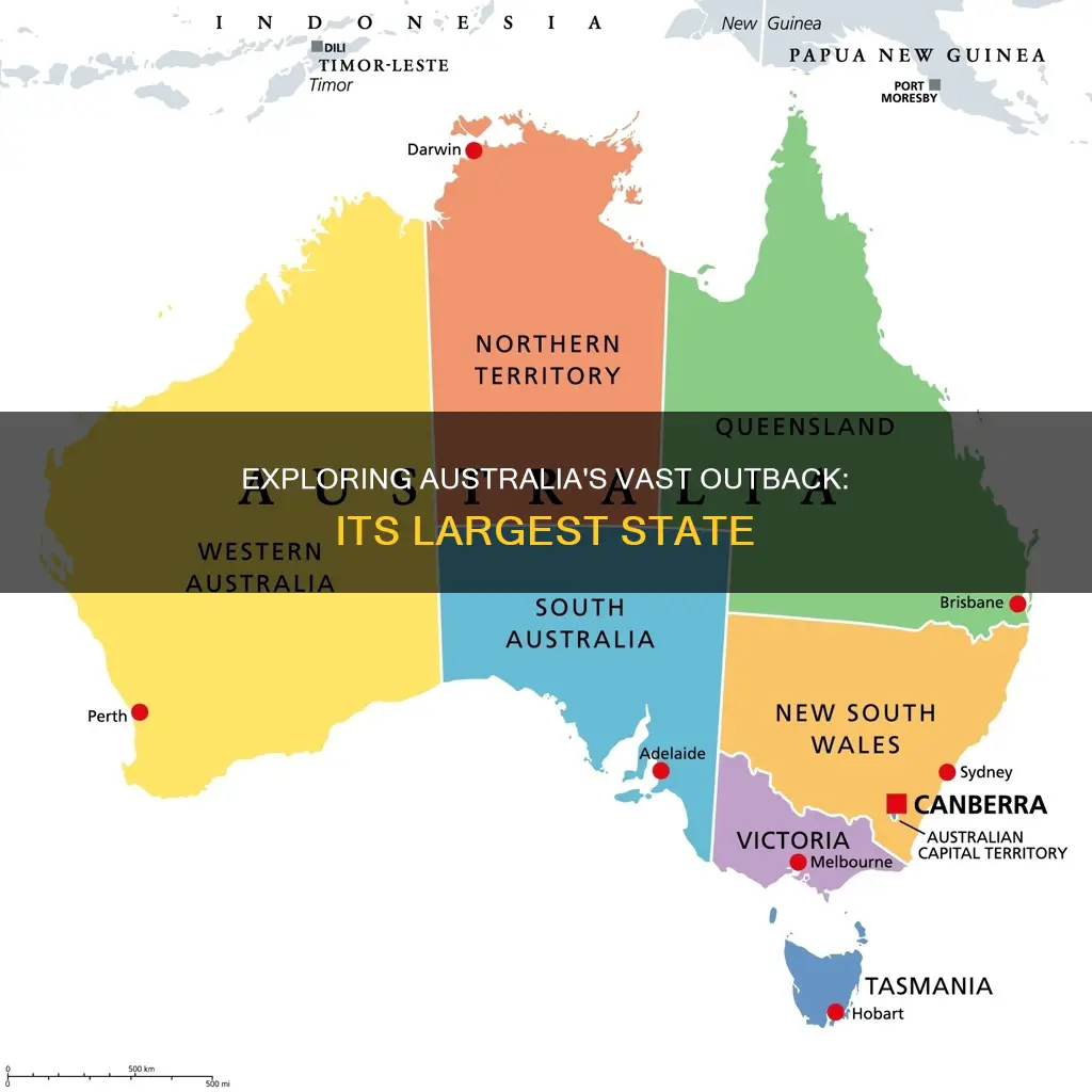 what is the largest state in australia by land mass