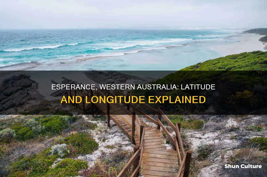 what is the latitude of esperance western australia