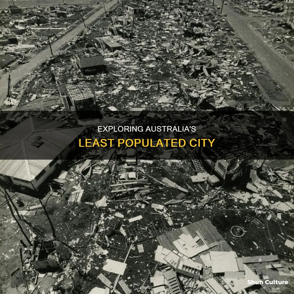 what is the least populated city in australia