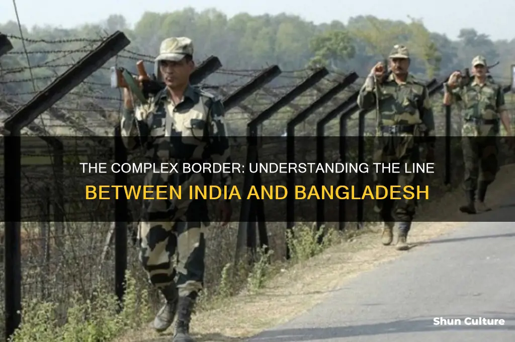 what is the line between india and bangladesh