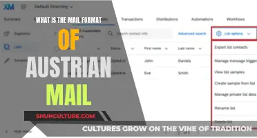 Understanding Austria's Mail Format: A Comprehensive Guide