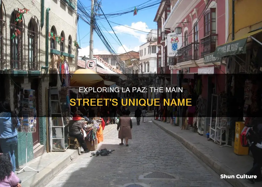 what is the main street in la paz bolivia called