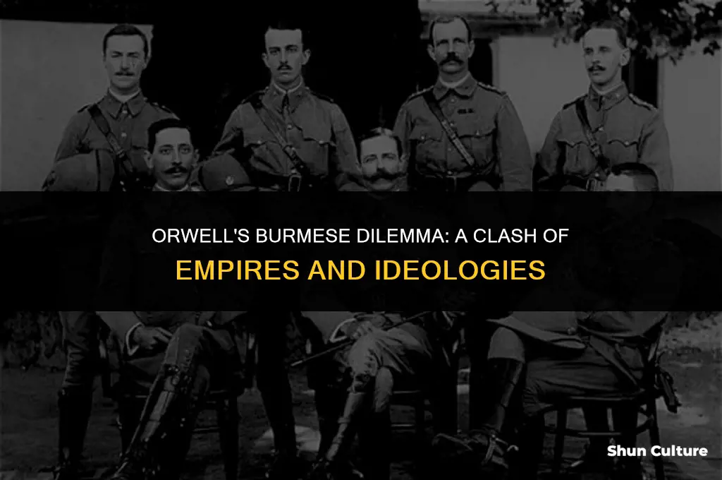what is the major conflict george orwell faced in burma