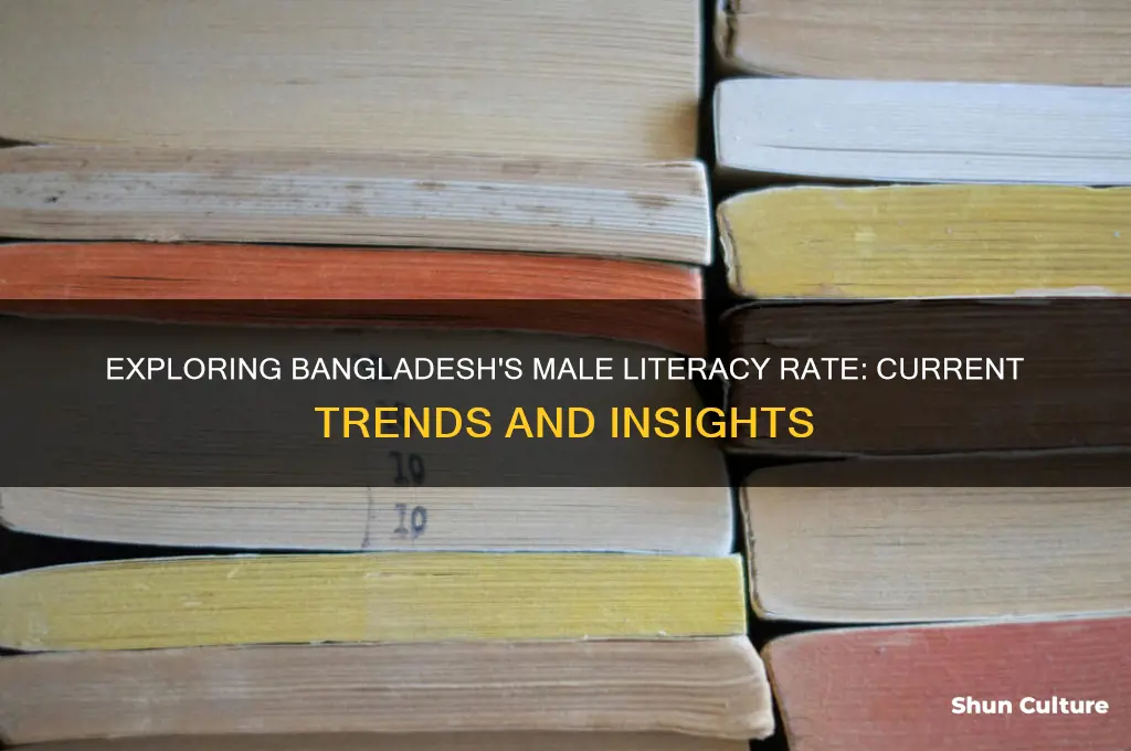 what is the male literacy rate in bangladesh