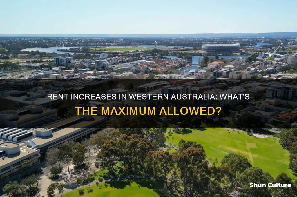 what is the maximum rent increase allowed in western australia