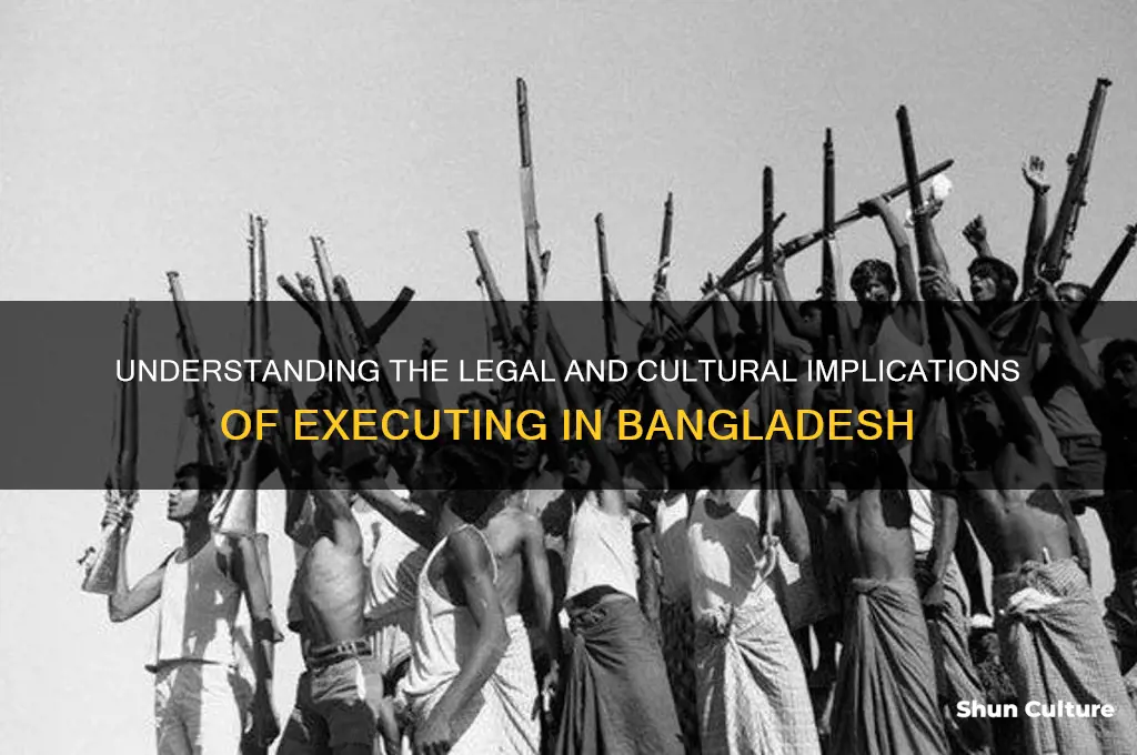 what is the meaning of executing in bangladesh