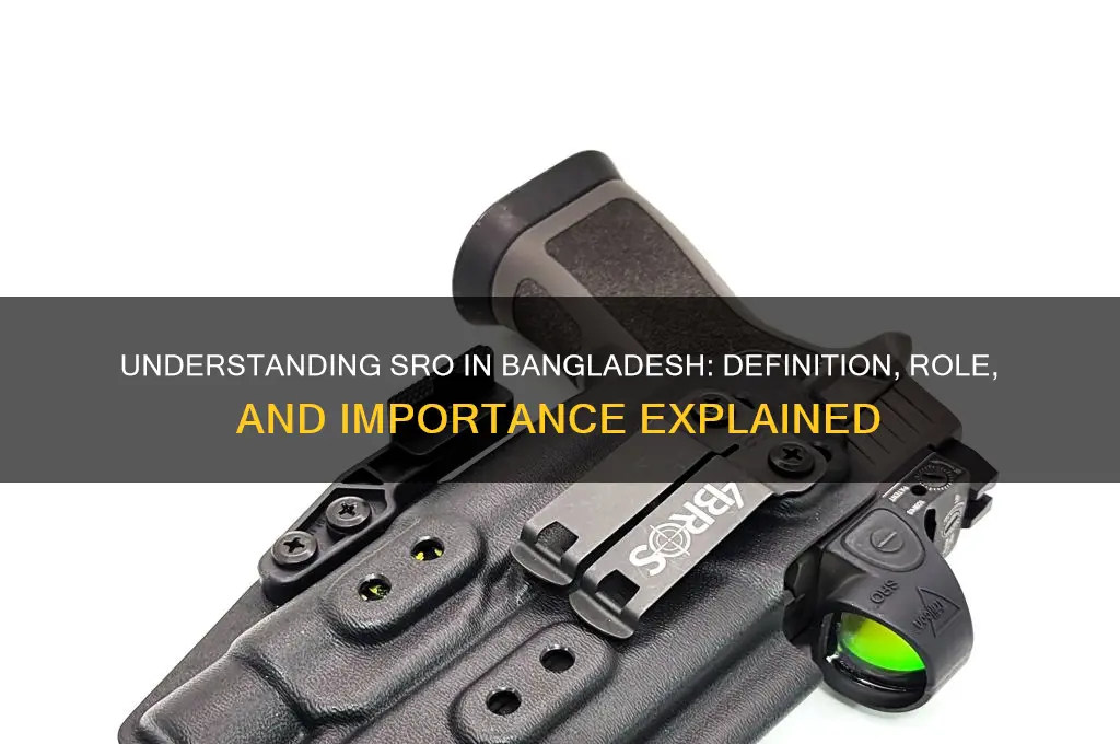 what is the meaning of sro in bangladesh