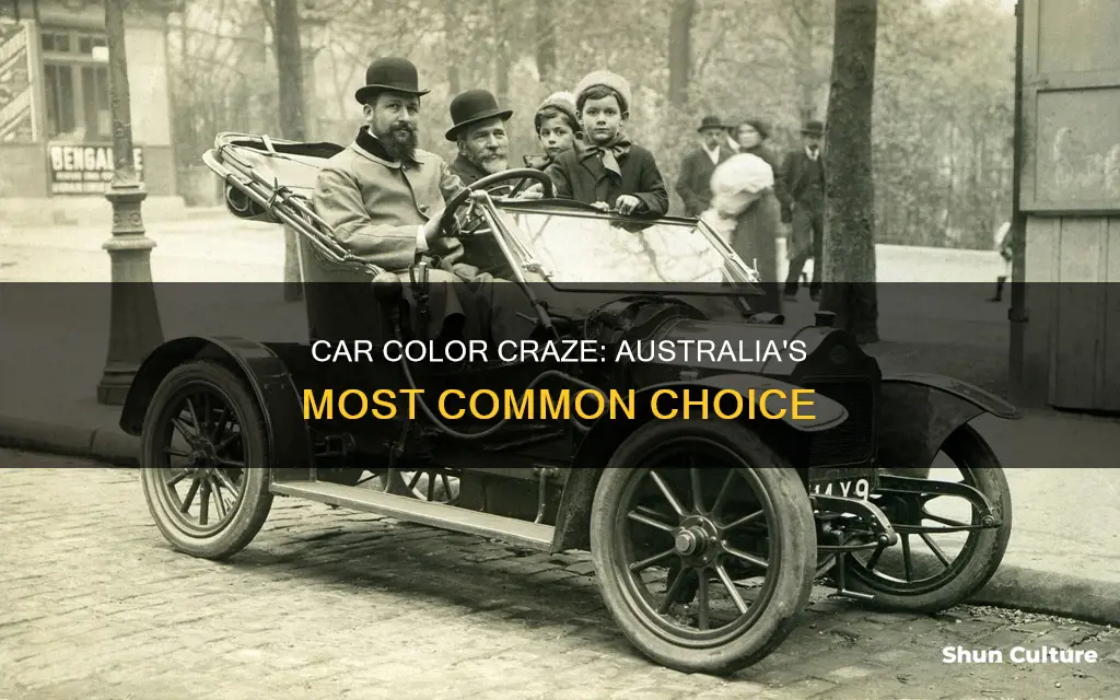 what is the most common colour car in australia