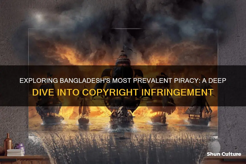 what is the most common form of piracy in bangladesh