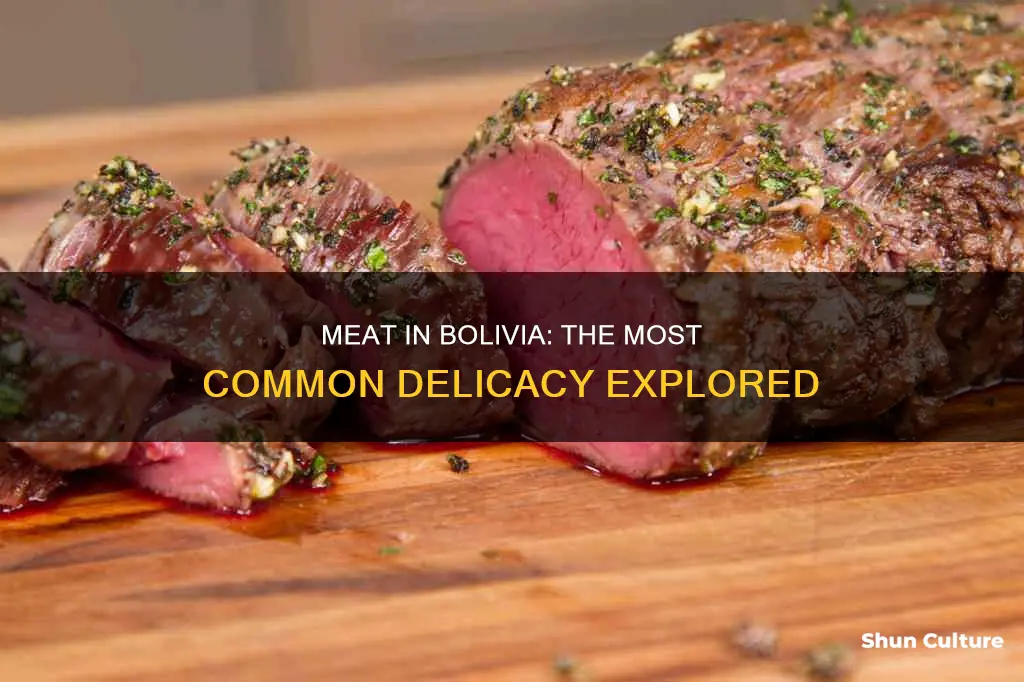 what is the most common meat in bolivia