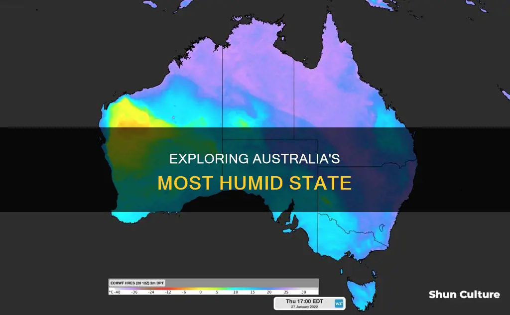 what is the most humid state in australia