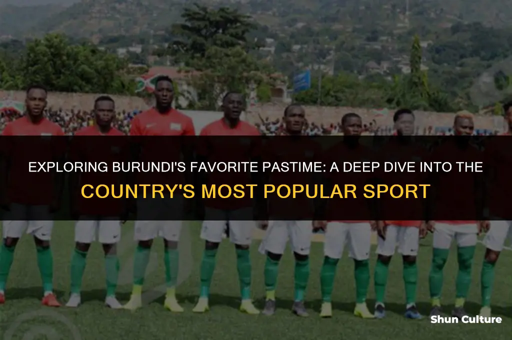what is the most popular sport in burundi