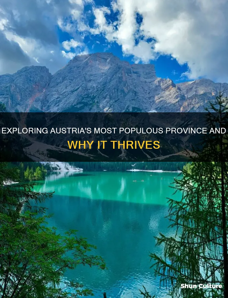 what is the most populated province in austria