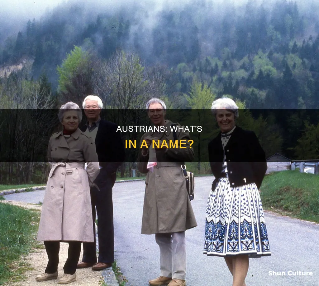 what is the name giving to someone from austria