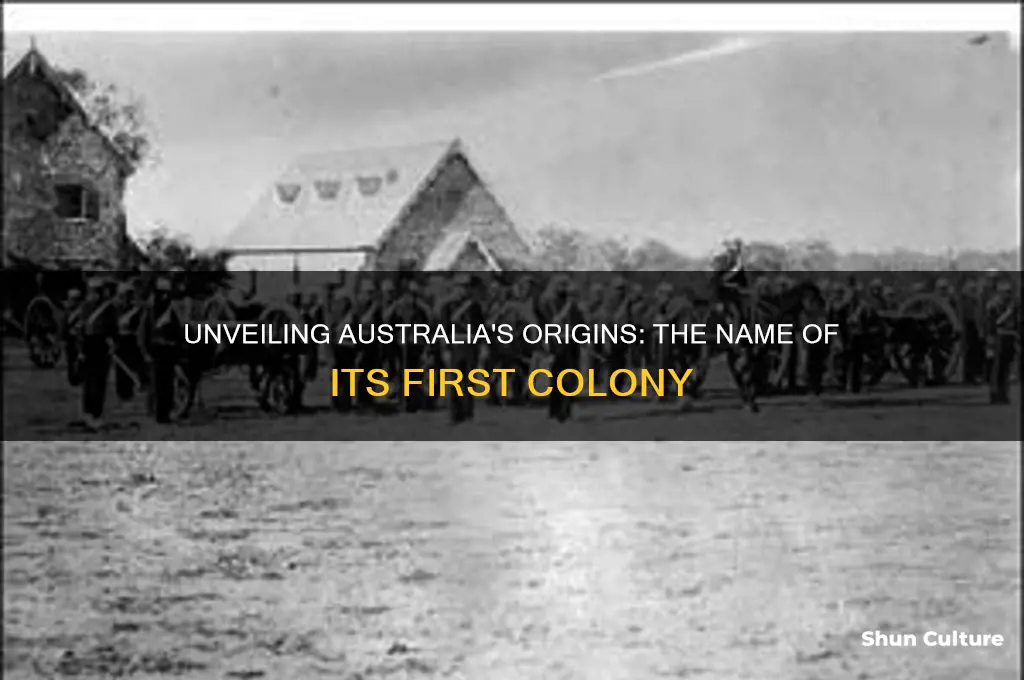 what is the name of the first colony in australia