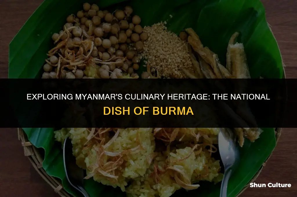 what is the national dish of burma