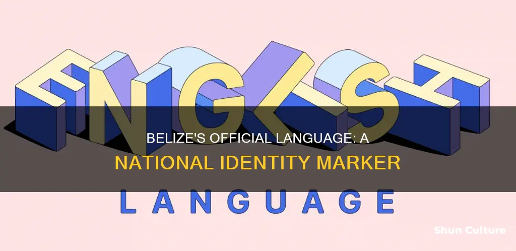 what is the national language of belize