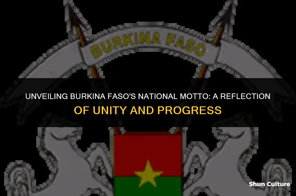 what is the national motto of burkina faso
