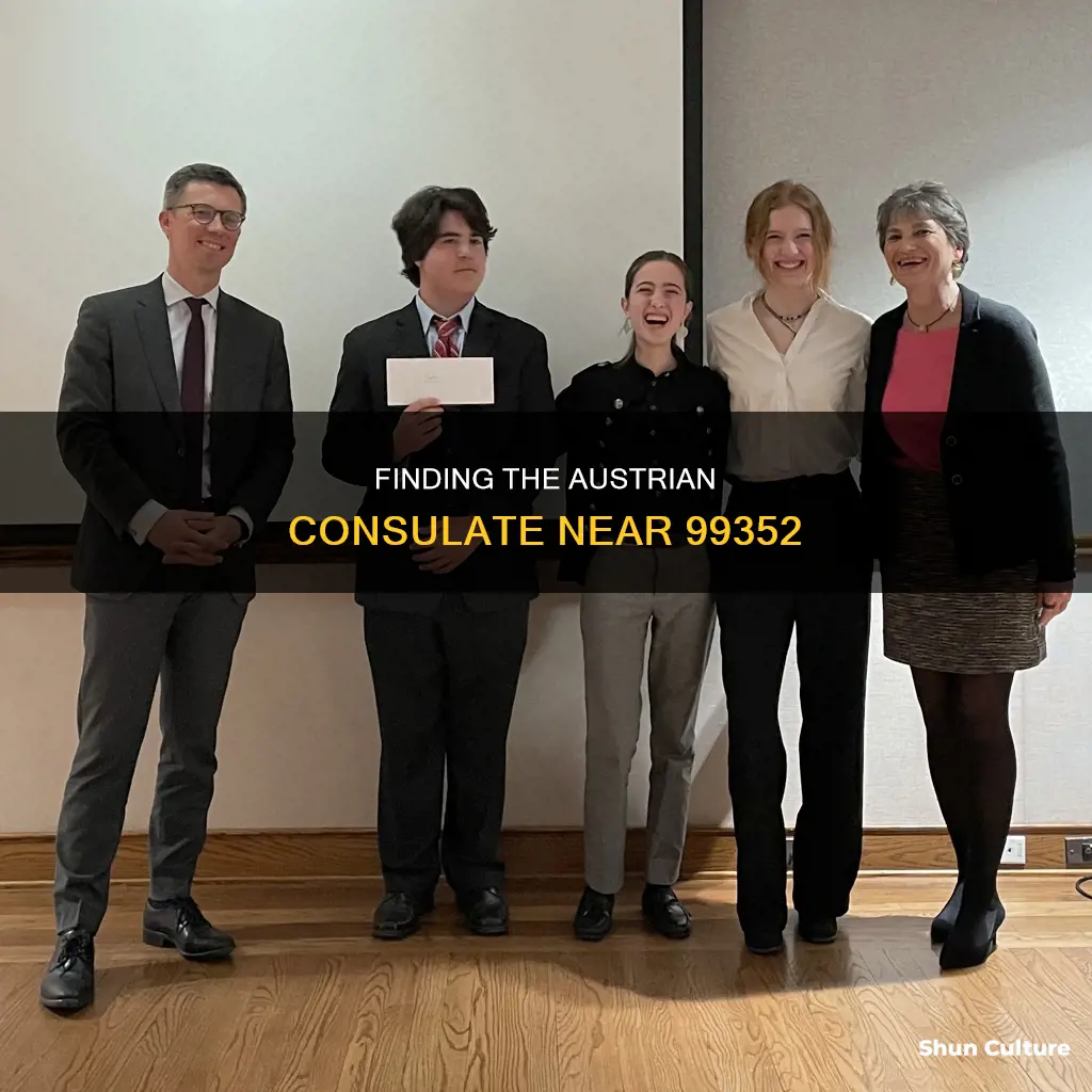 what is the nearest austrian consulate to zip code 99352