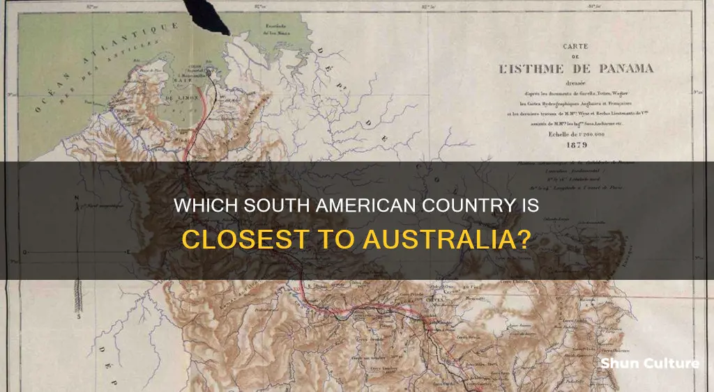 what is the nearest country in south america to australia