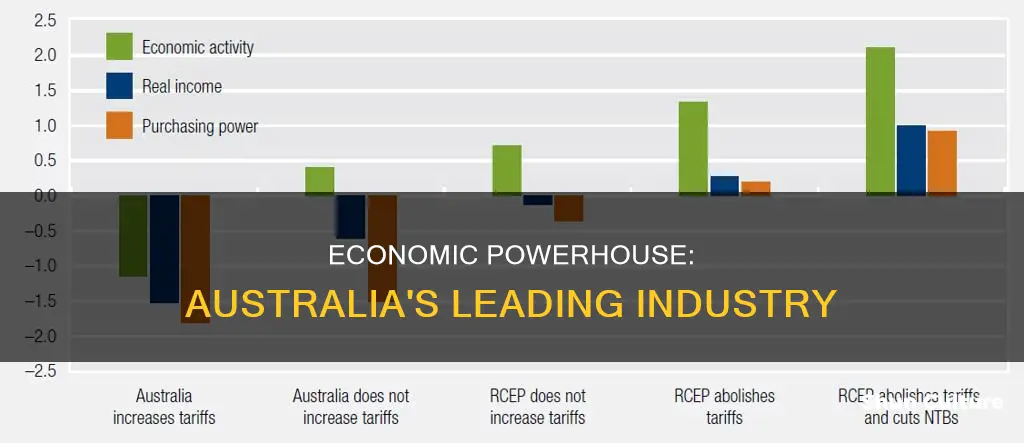 what is the number one economic activity in australia