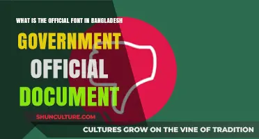 The Official Font in Bangladesh Government Documents: A Comprehensive Guide